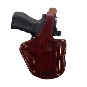 *New* G3 FMK Optic Ready Compatible Logo Leather Holster Walnut – Right and Left Hand